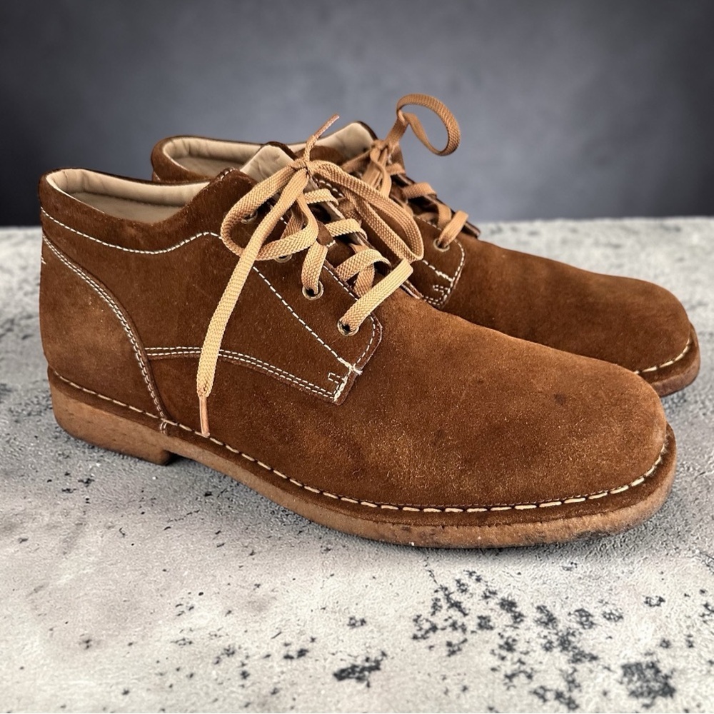 DREW Men's Brown Suede Lace-Up Casual Shoes “Bryan”